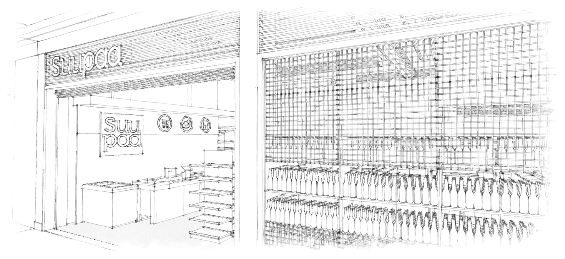 Mercado SuuPaa, projeto comercial da Gálibo Arquitetura em São Paulo (SP)